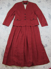Admont Wool Leather Trim RED
