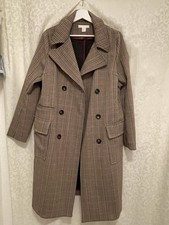 H&M, Mantel Oversize, kariert, beige, Gr.40, Neu