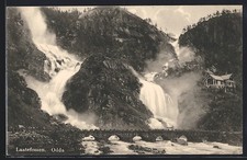 Laatefossen, Odda, Ansichtskarte 