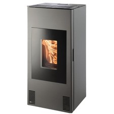 Haas+Sohn Pelletofen HSP 4.0-F1-03 perl-grau KV inkl. 2R ohne Anschluß 8,5 kW