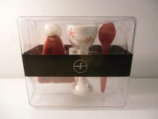 Sagaform Eierbecher * Christmasegg white + Desing Schneeflocken + VINTAGE + NEU