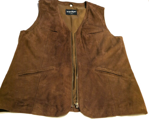Schicke wildleder weste - wildleder, weste-gr