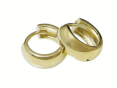 585 gold kleine klappcreolen - 585,