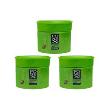 3x Fonex Styling Wax Matte Look Haarwachs Matt Effect (3x 100ml) Grün 300ml