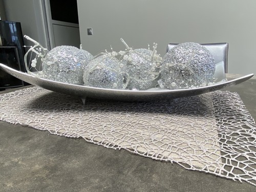 Dekoschale mit glitzerkugeln - dekoschale,