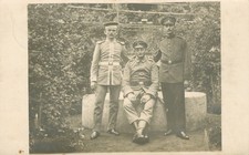 Soldaten-Portrait, Gardereiter Sachsen, Inf.-Regiment 32, Foto-Feldpostkarte