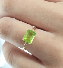 1.00 Karat Peridot Solitaire