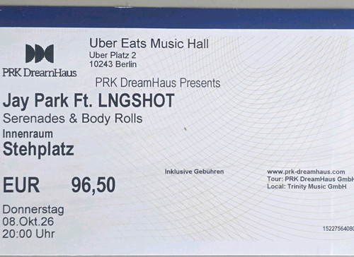 Jay park lngshot ticket - lngshot, 1x