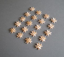 20 Mini Fröbelsterne Kleine Fröbelsterne lachs  gebastelt handarbeit  Ø 2cm Deko