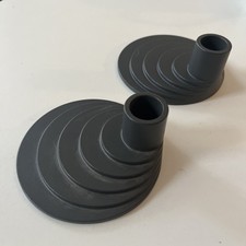 Ikea YPPERLIG Kerzenhalter Hay 2 Stück Grau Anthrazit Neu 703.463.24