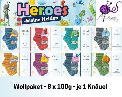 Sockenwollpaket opal heroes - "opal, heroes"