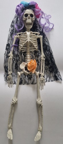 Halloween skelett braut 40cm - halloween,
