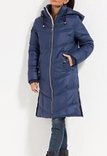 STEFFEN SCHRAUT Steppmantel Down-Touch Länge 100cm figurumspielend Gr.48 Marine 