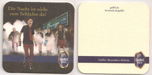 Gaffel kölsch bierdeckel - gaffel,