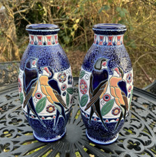 Paar Amphora Keramik Vasen