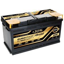 Autobatterie 12V 100Ah 900A/EN Eurostart Gold SMF Batterie ersetzt 88 90 92 95 
