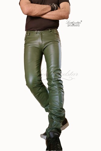 Olivgrün farbe leder - farbe, skinny