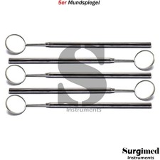 Zahnarzt Mundspiegel mit Griff Dentalspiegel Edelstahl diagnostik Instrumente X5