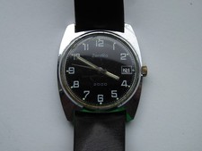 Vintage Herrenuhr ZENTRA 2000, Hd. Aufzug, läuft, Verchromt, gebraucht, um 1960