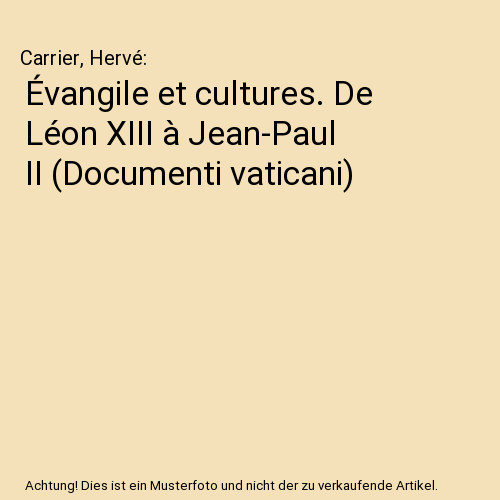 évangile cultures de - et, cultures.