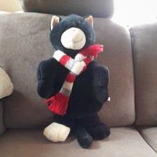 Nici Katze Schwarz Ca 52 cm mit Reißverschluss Rucksack Kuscheltier