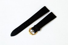 Vintage Uhrenarmband Raymond Weil Geneve, Leder schwarz, 18 mm