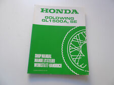 Honda Goldwing GL1500A, SE Nachtrag Werkstatt-Handbuch Werkstatthandbuch 1993