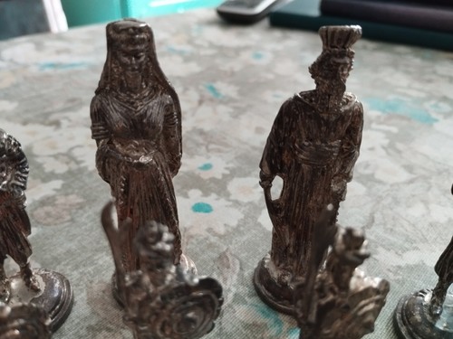 Schachfiguren zinn 30 - zinn, ca.