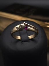Ring Größe 64,5  333 Gelbgold  8 Karat Elegant zeitlos Rubin #fh