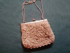 Sehr alte Handtasche silber farben Vintage aus Omas Haushalt