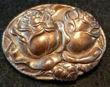 Brosche Anstecker Jugendstil 800er Silber antik gepunzt 