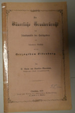 Das Bäuerliche Grunderbrecht Herzogtum Oldenburg  To-4680