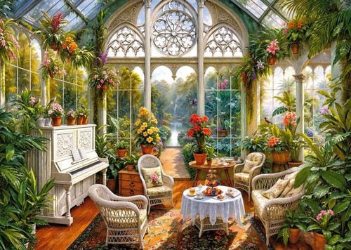 Puzzle garten sonate - puzzle, t.)