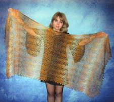 Gestrickter Ziegenflaum Schal