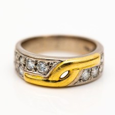 Wempe ring 750 18k - 750/18k, weißgold/