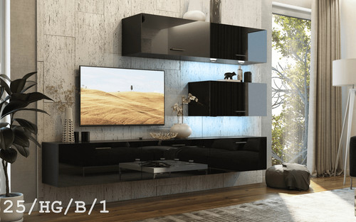 Moderne wohnwand schrankwand - moderne,