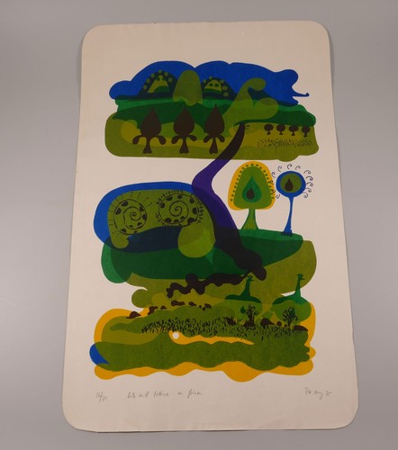 Serigrafie pitt moog 1975 - serigrafie,