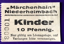 Alte Eintrittskarte Ticket