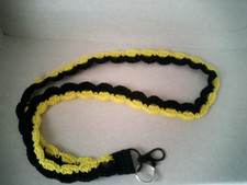 Handykette Schlüsselband mit Karabiner, 41 cm, Lanyard, Handarbeit, Baumwolle