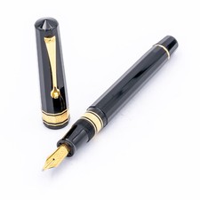 OMAS Milford Italy Füller vintage 18K BB Schwarz Gold