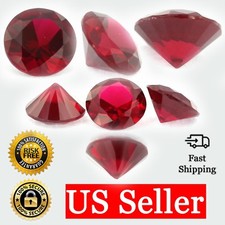Loose Round Cut Garnet CZ