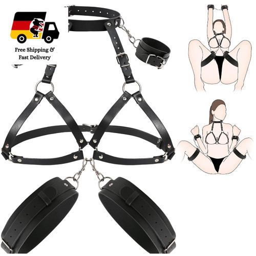 Brustfesseln set schwarz - brustfesseln,