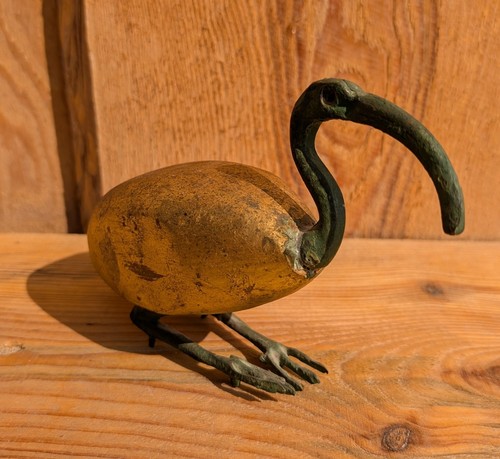 Vintage bronze ibis skulptur - vintage,