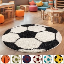 Hochflor Kinderteppich Rund