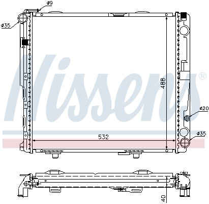 Nissens 62696a kühler - nissens,