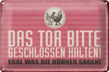 Schild Blech 30x20cm - Made in