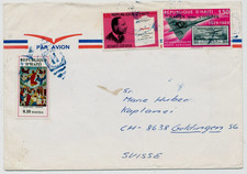 Haiti ca. 1972 Mischfrankatur - Luftfahrt Martin Luther King Michel Nr.1100+1160