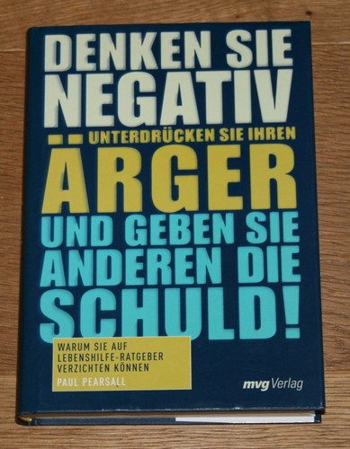 Denken sie negativ - denken,
