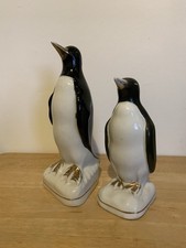Zwei Pinguine Porzellan Vintage