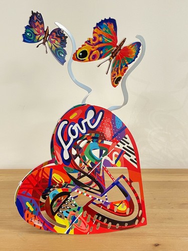 Pop art metal - art, herz